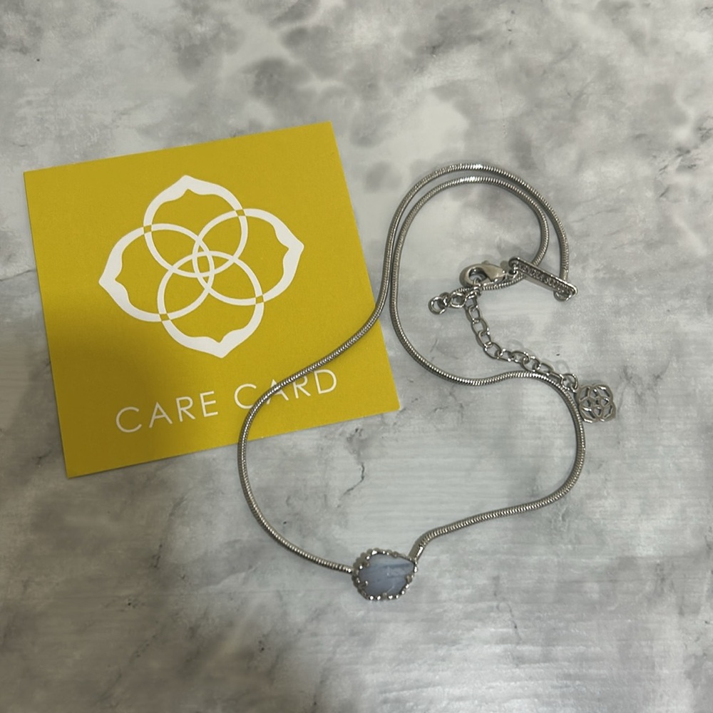 KENDRA SCOTT WOMEN TESS NECKLACE  BLUE GEMSTONE